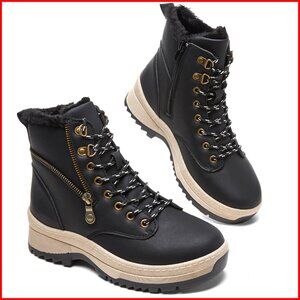 Waterproof Ankle Snow Boots Platform Non Slip Hiking Work Winter